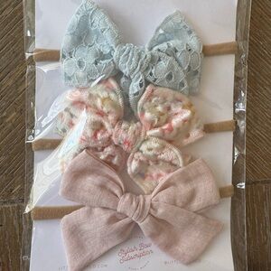 Blue and Pink Hair Bows Accessories